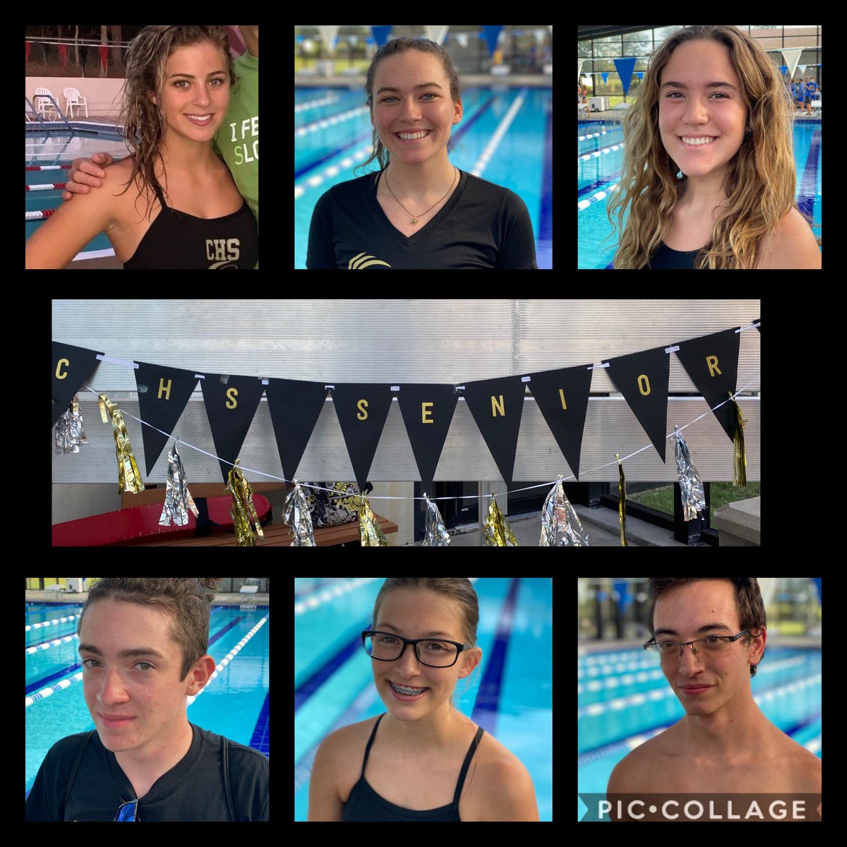 Senior swim night 🖤🏊💛