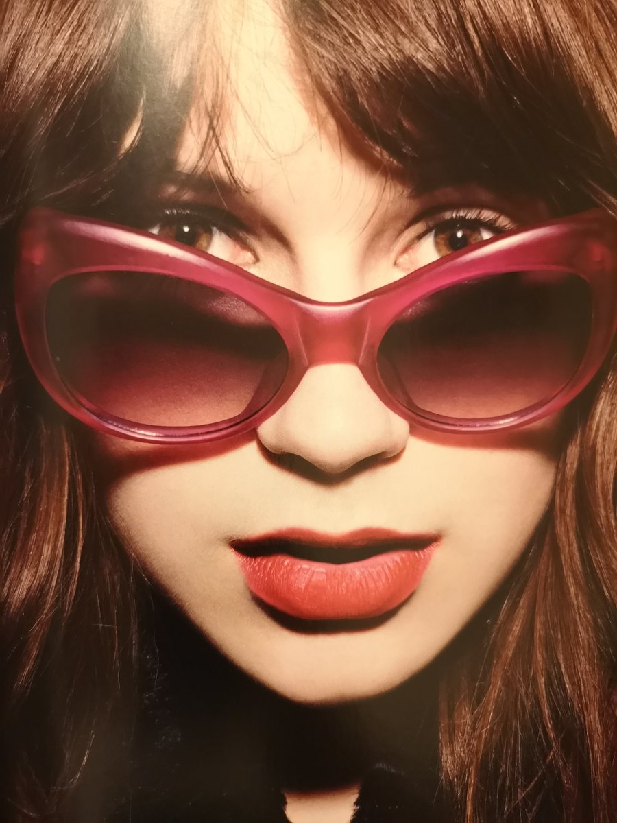 The only time I wish I didn't wear glasses is when I see awesome shades I want. (Gabrielle Alpin in Agent Provocateur by Linda Farrow's Collaborations)