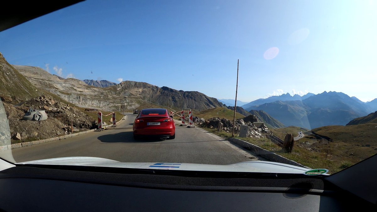 Some sheep crossed the street.Also some roadworks with "cones" to keep the car busy while it doesn't have to drive itself. https://twitter.com/raffaeru/status/1307626946436763648