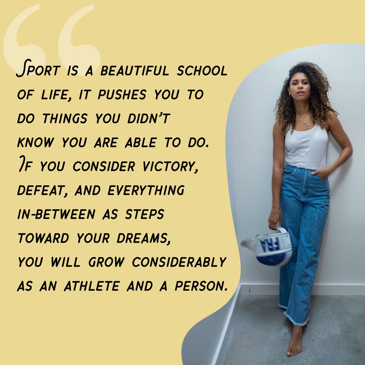 In continuing with our Unity At Home series, we're excited to introduce one of the top fencers in the world and the #1 foil fencer in France, <a href="/YsaoraT/">Ysaora Thibus</a>! When asked what the biggest lesson she can share from her years of discipline and commitment as an Olympic athlete, Ysaora said,
