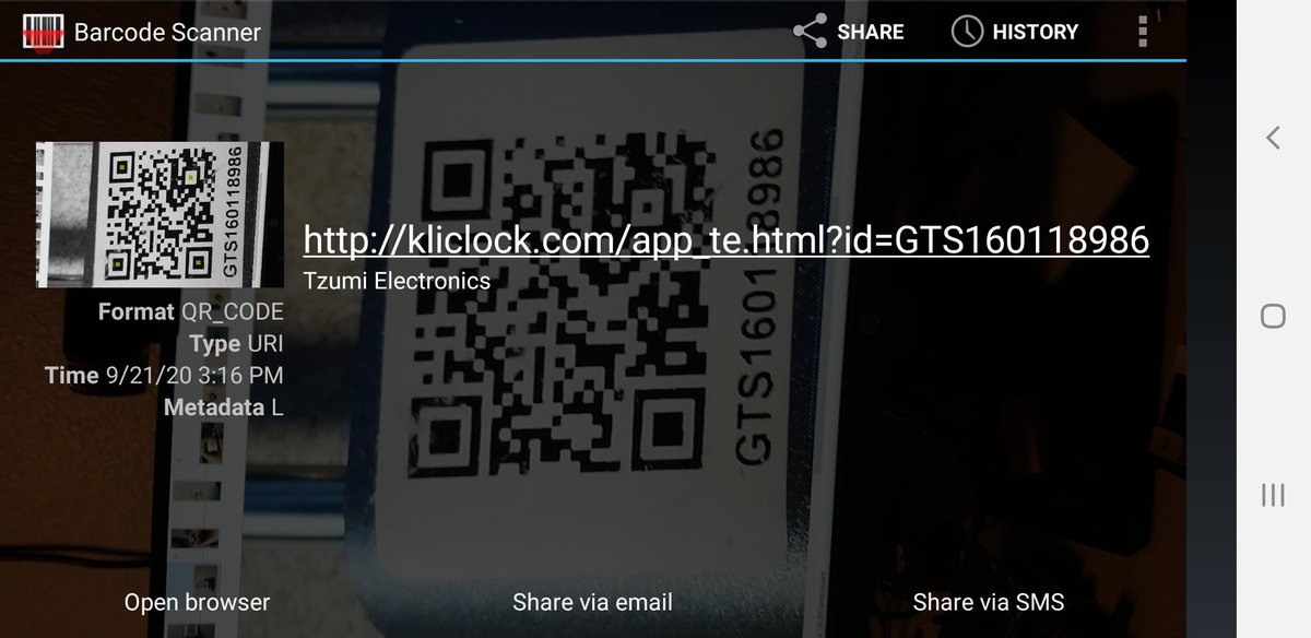BTW that QR code just resolves to a URL containing the unlock code listed below (the GTS160118986 one, not the serial number)