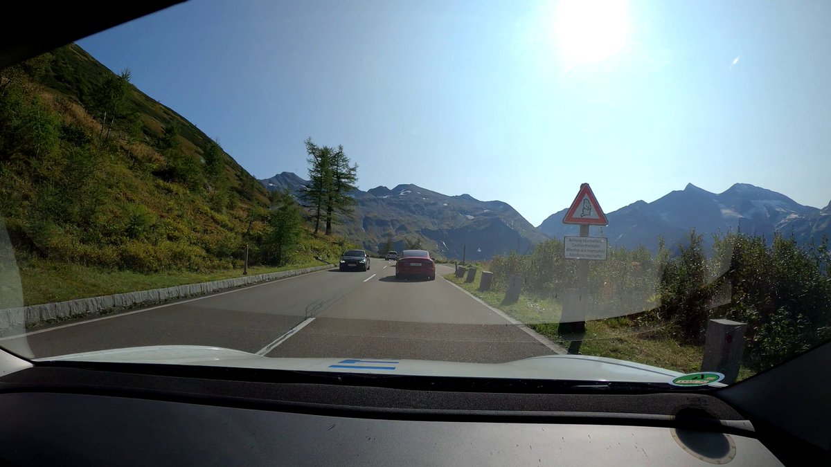 The Großglockner High Alpine road is also a good location to spotrs marmots. We were lucky and saw one.There is ofc a traffic sign for them.