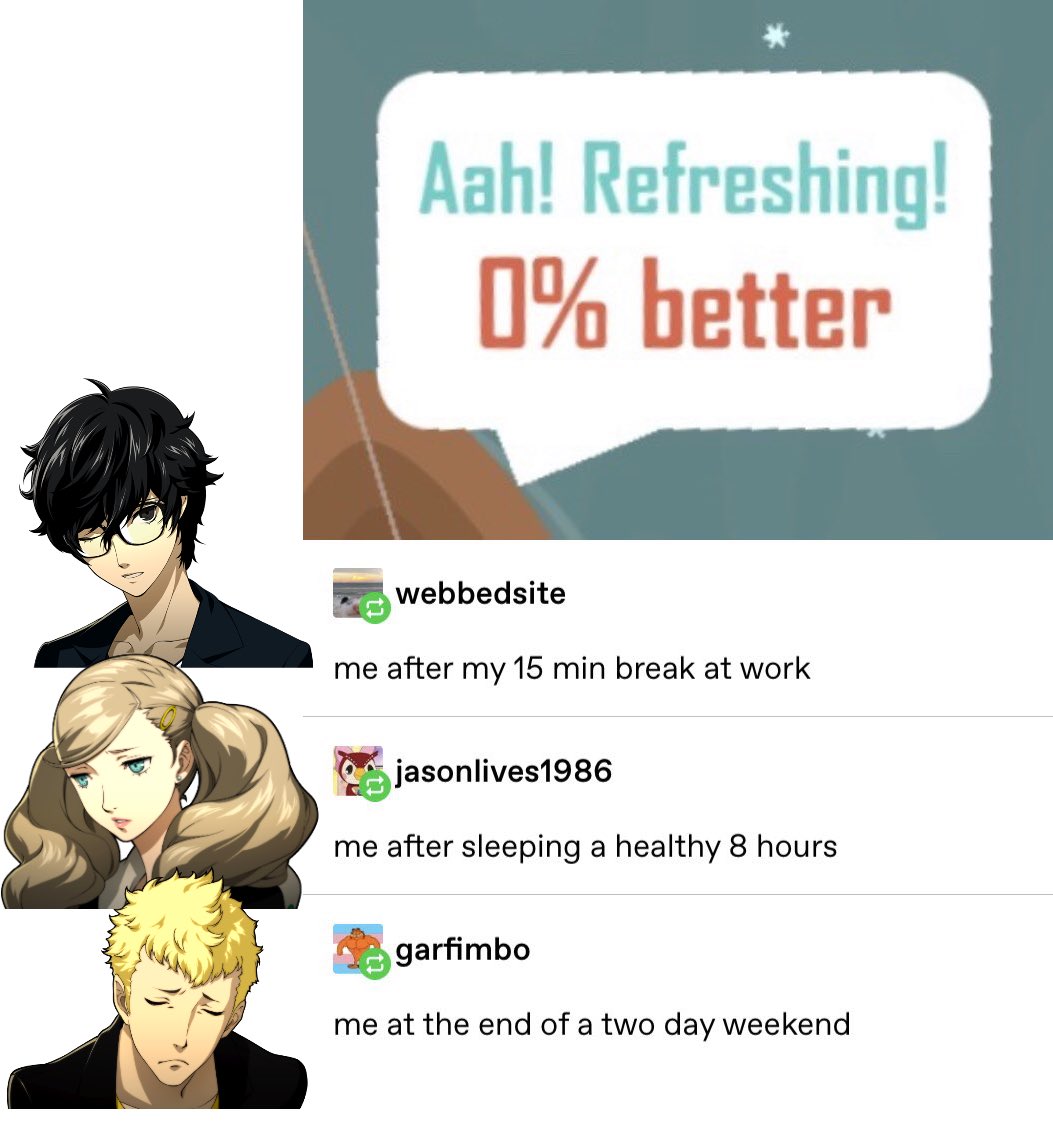 6. they are all so tired