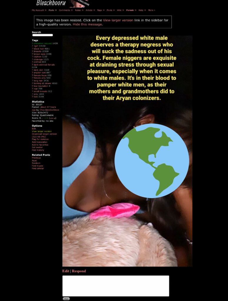 As stated before, an anonymous user contacted kanekislut about her photos (with racist captions) being posted on a race fetish website before disappearing and never contacting her again. After tweeting about it, her followers began finding photos of other black girls as well