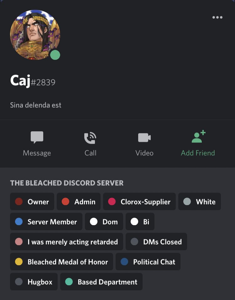 2) “Caj” aka ROBIN O’CONNOR- discord username is Caj#2839- Lives in/near Lynnwood, Washington- 90% sure he goes to Edmonds community college- his gf, a Japanese girl named Ayame who lives in the Tohoku region of Japan, is also on the discord. Her username is fluffybunny#1186