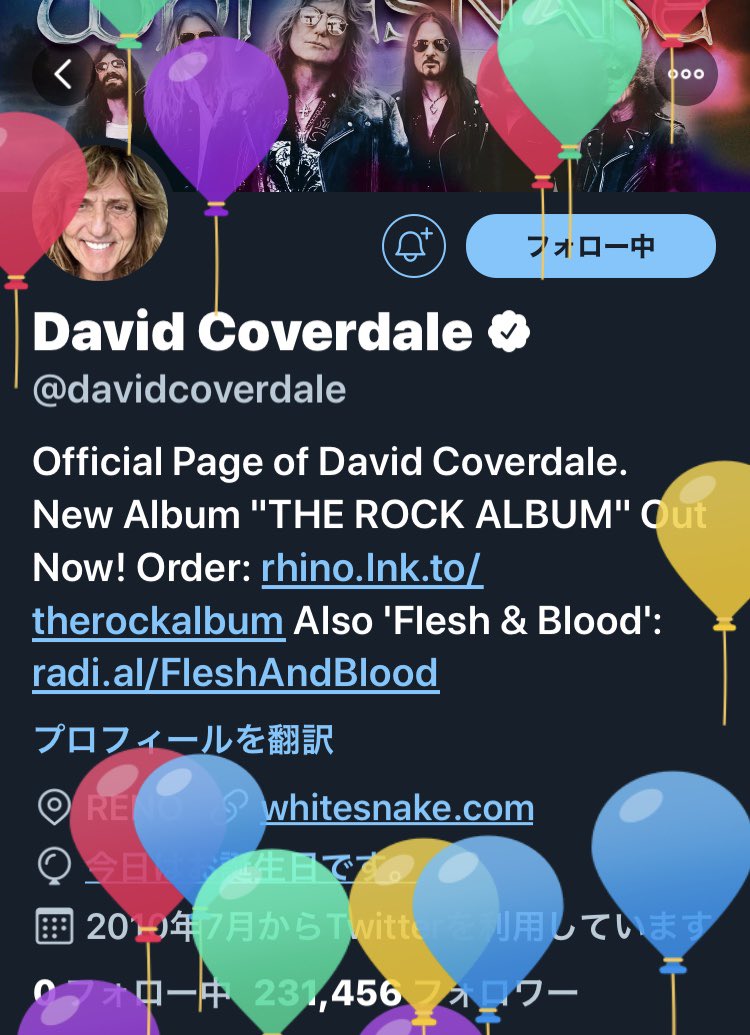   Happy Birthday
David Coverdale 