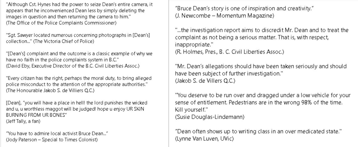 photowarrior's tweet image. Bruce Dean, &quot;kick cops when they&apos;re down ...that&apos;s not helpful&quot; (Chief #MismanageManak)

Bruce Dean, &quot;you are a complete cowardly f**king a**hole who lives in a house on fake disability claim and ride your bike chasing cops&quot; (Shea Smith)

@self_govern4us #WhatIsThePoint?