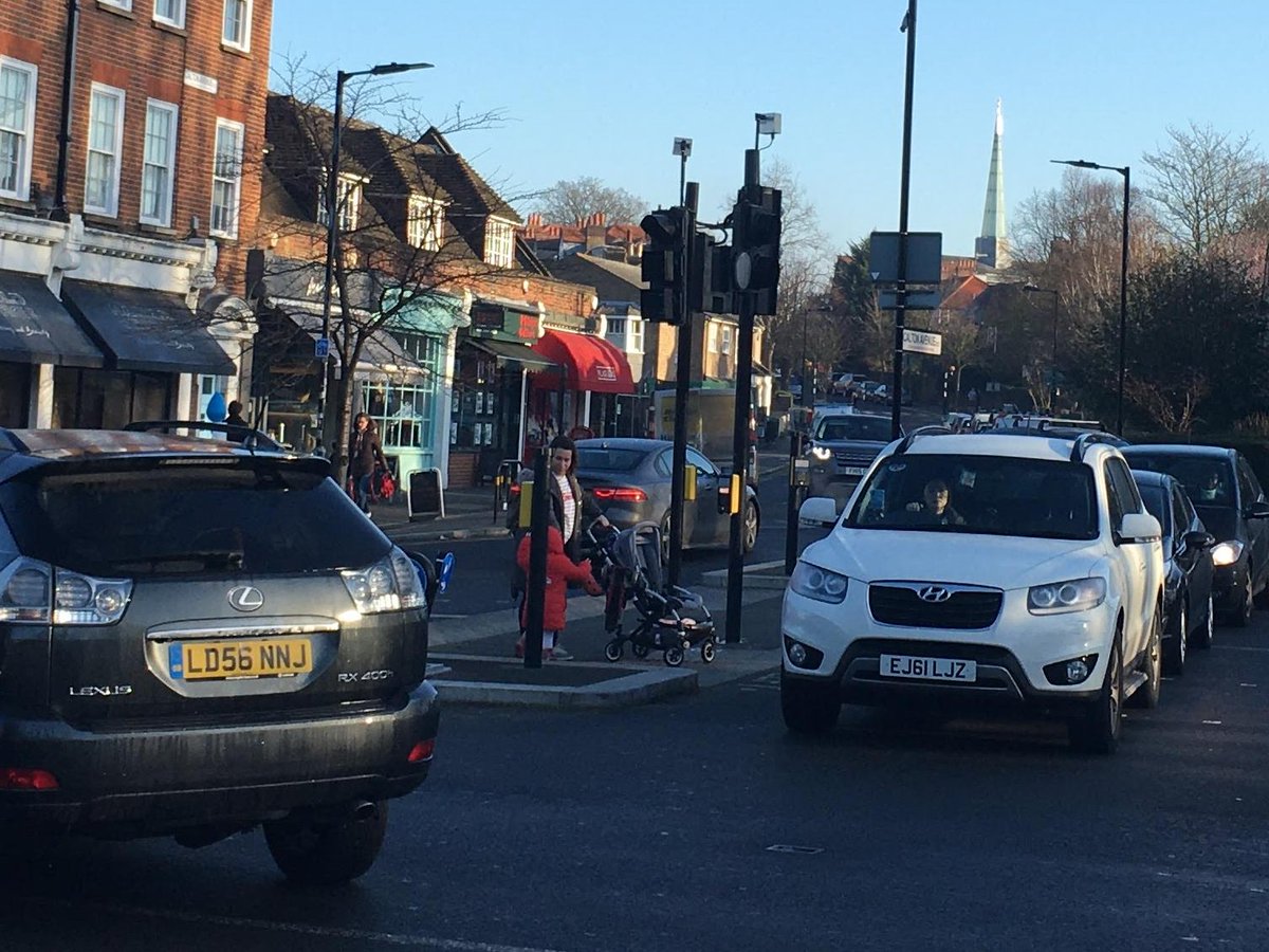 It seems unimaginable now, but pedestrians used to have to wait 3 minutes to cross this junction before. Confined to the small central island in the middle, with children at exhaust height.