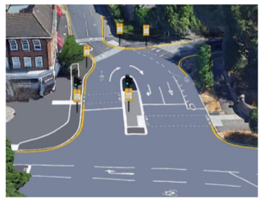 Those opposing  #DulwichSquare want the traffic back. But with the addition of a 'mini-roundabout' for anyone who drives in by mistake at peak hours (see their pic below). They have failed to explain how this makes it safer for people walking and cycling.