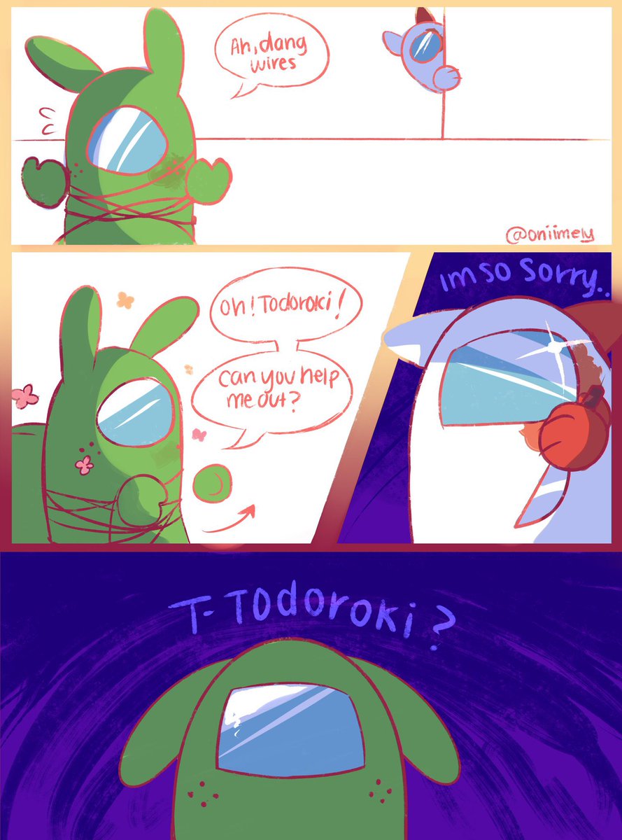 Oniimely's tweet photo. Made a small tddk doodle! But Among us version 🔪
#amongusfanart #amongusart #BNHA #tddk #tododeku https://t.co/r5oL1yoxfl