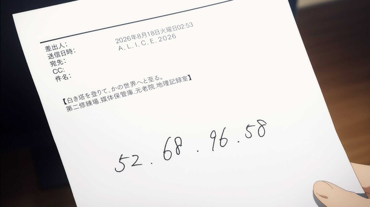 Crunchyroll's tweet photo. Type 52.68.96.58 into your browser and hit enter for a surprise ~ ✨ https://t.co/9DacIvH2fe