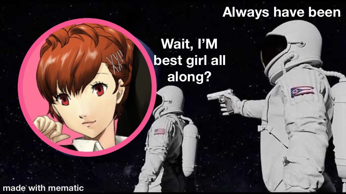 km_crimson's tweet photo. I must keep spreading the word of best girl, even if I have to resort to memes! https://t.co/AkrkZTfzXk