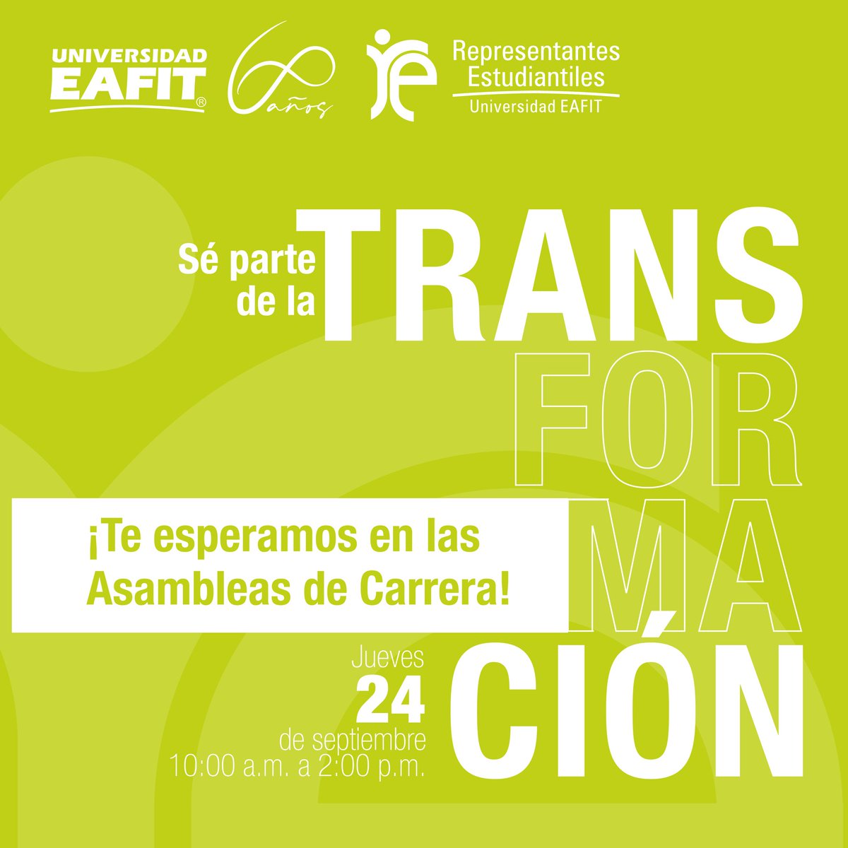 Universidad Eafit Porque Gracias A Tus Opiniones Podemos Seguir Construyendo La U Que Sonamos Porque Tus Comentarios Nos Ayudan A Ser Cada Dia Mejores Participa De Las Asambleas De Carrera