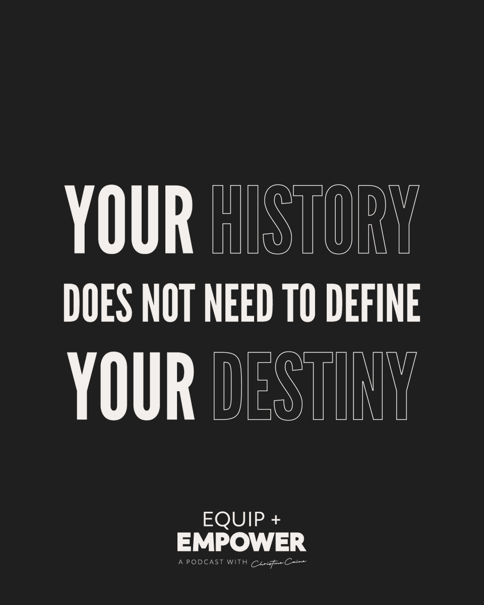 ChristineCaine's tweet photo. None of us can change what happened to us or what we’ve done in the past. 

But your past does not need to define your future. You can get up. You can move forward. You can walk in victory. 

🎧 Listen to the full message in today’s new podcast episode—https://t.co/AHlLMkthlP https://t.co/YMHvWYILVc