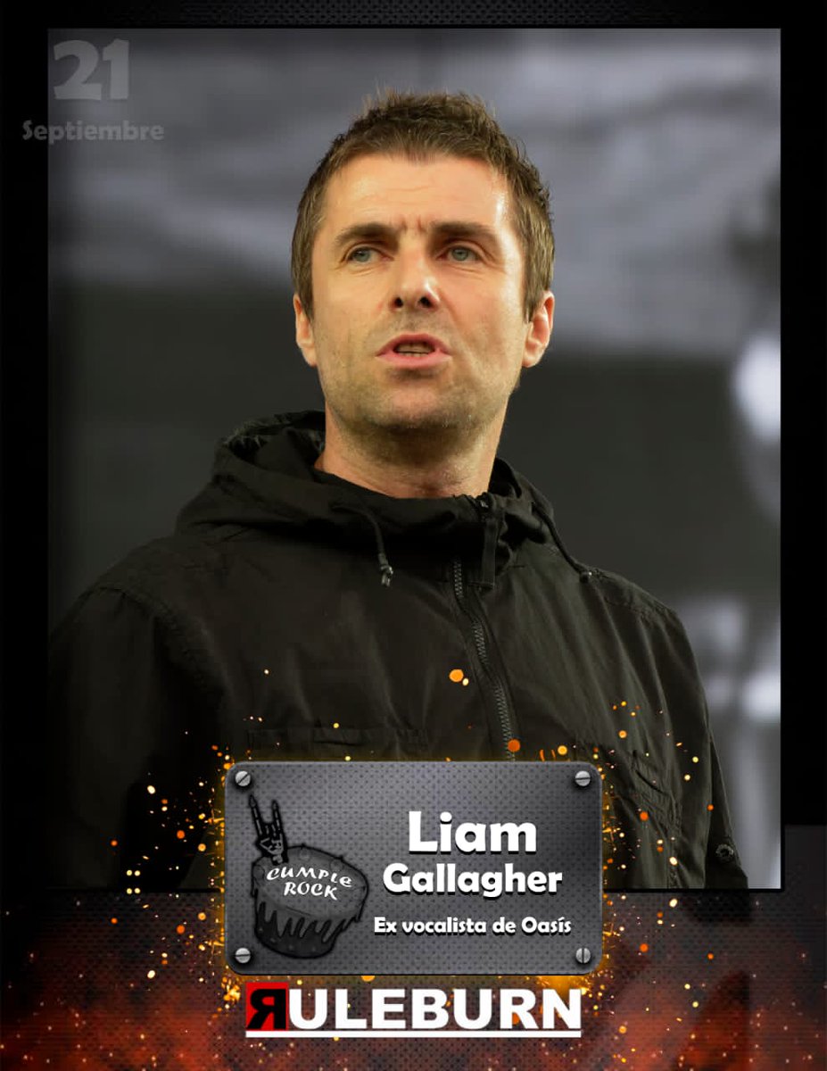 Hoy cumple un año más de vida el ex vocalista de la banda #Oasis 
Felicidades para #LiamGallagher 
#ruleburn #magazine #rock