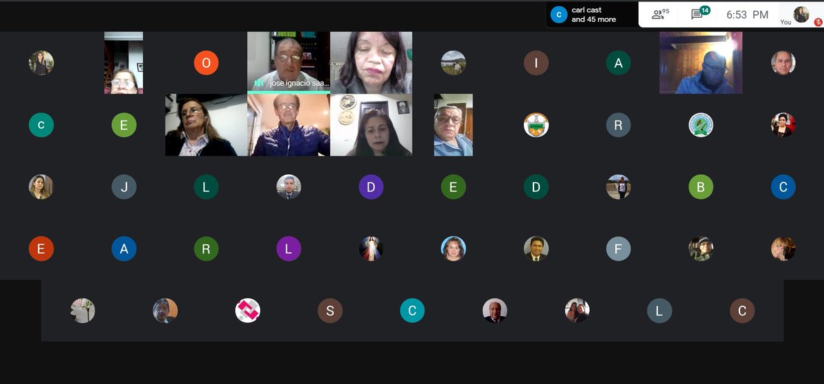 A esta hora, reunión con docentes directivos sobre las estrategias implementadas para el cumplimiento de sus funciones en época de pandemia y exigencia de condiciones adecuadas para el regreso a las aulas, garantizando el bienestar de los niños(as) y comunidad educativa.