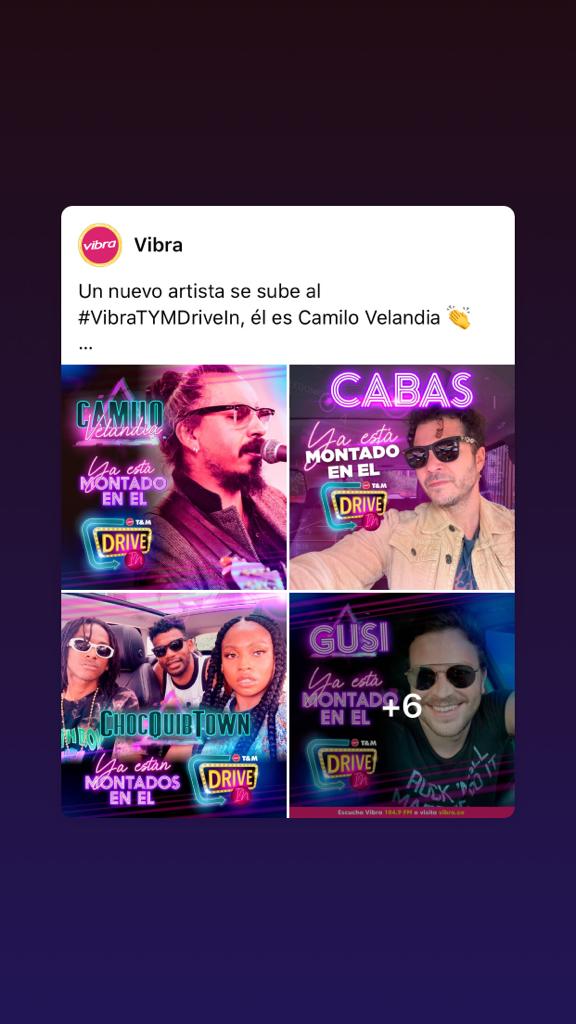 CdfcamiloV's tweet photo. Se acerca el gran dia #tymdrivein @Vibra1049 @CamVelandia https://t.co/phHArillCU