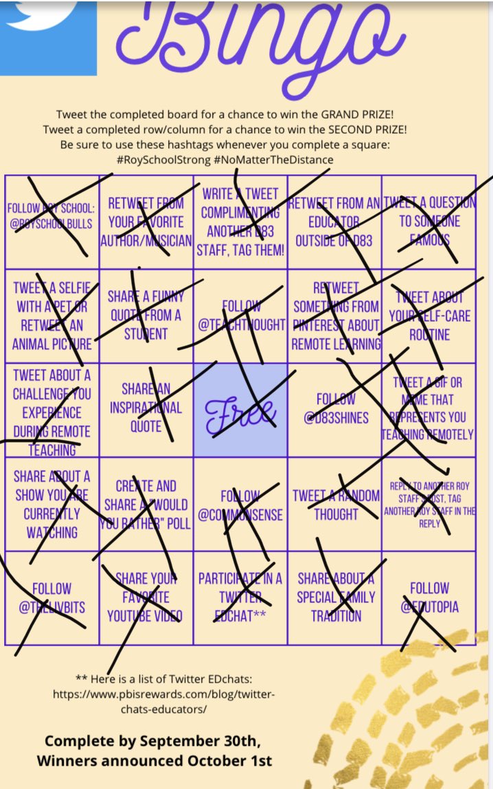 MrsDarst's tweet image. ⁦@brianerlich333⁩...and done! #nomatterthedistance #royschoolstrong #notcompetitiveatall