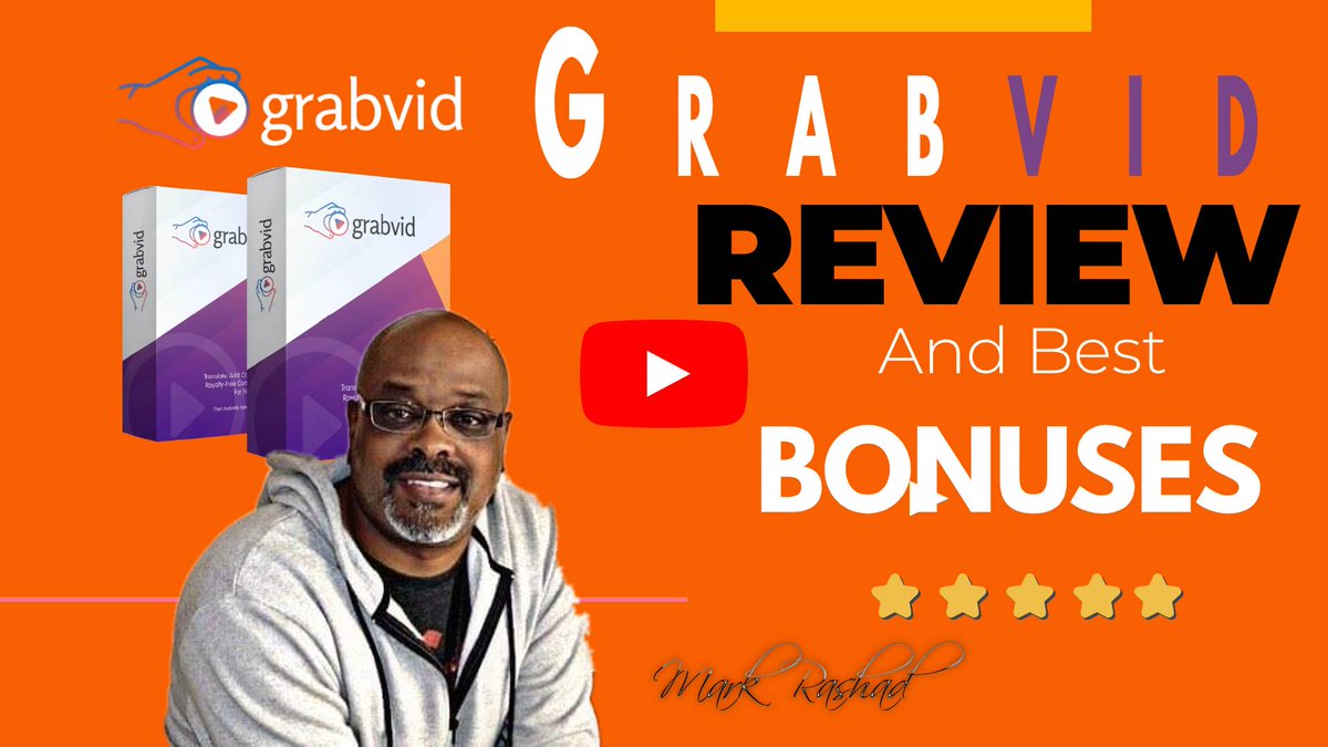 rashad_mark's tweet photo. #affiliatemarketing Grabvid allows you to Translate, Add Captions and Snatch Royalty-Free Content From YouTube For Fast Video Creation. Then Instantly Syndicate It For Free Traffic https://t.co/auD2vjMshj #workathome #digitalmarketing https://t.co/CpCKNhihWf