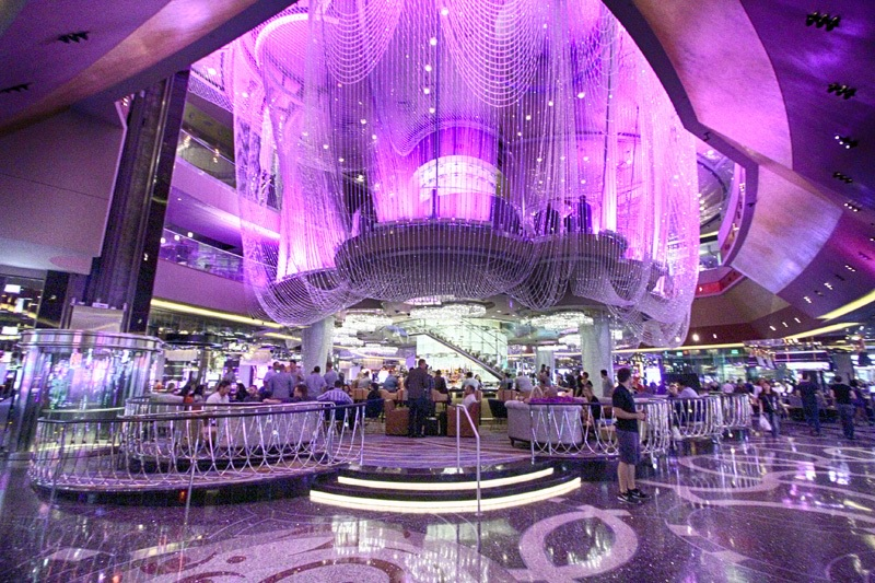 Everything about Vegas is over-the-top... just waiting for your Instagram moment! One of my favorite spots is The Chandelier inside The Cosmopolitan... it's a bar draped in sparkling Swarovski crystals  This is just one of the many gems Vegas offers.