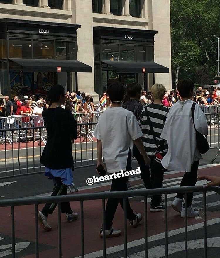 They stopped by pride and said hi to attendees when they were in nyc for kcon