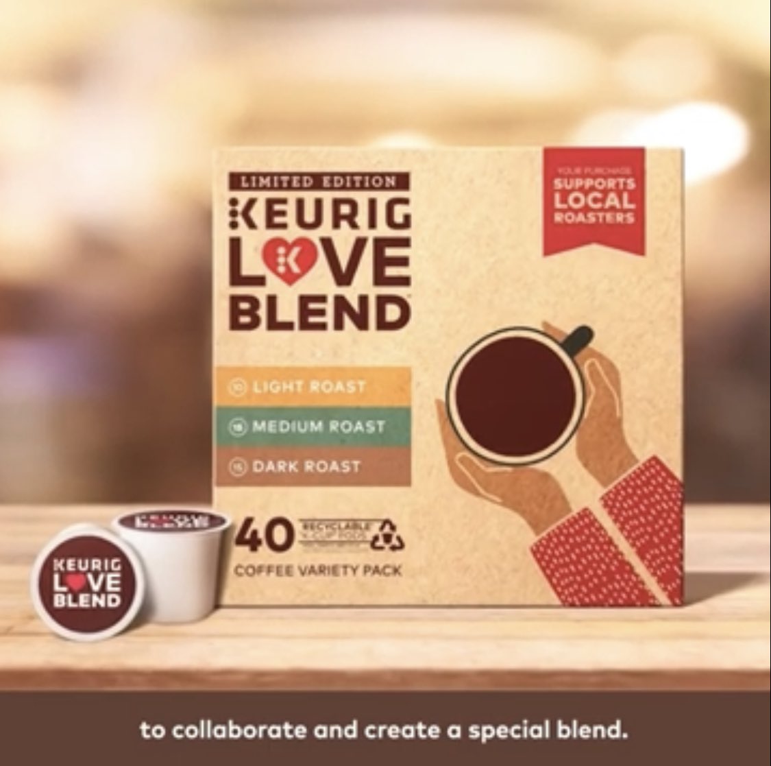 lauramaness's tweet image. This takes Brew The Love to the next level. Introducing the @Keurig l❤️ve blend — support local coffee roasters across America. #brewthelovetogether #meaningfuldifference #actionsnotads 

youtu.be/fDgf5Z667yw

Preorder today, only @ Keurig.com