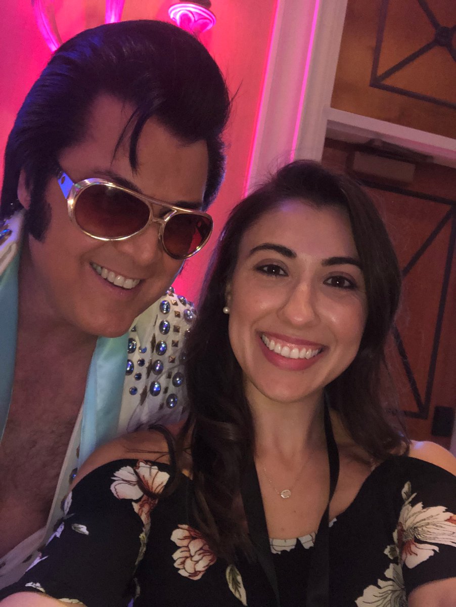 And of course, met an Elvis impersonator, who told me he makes $700K A YEAR!!