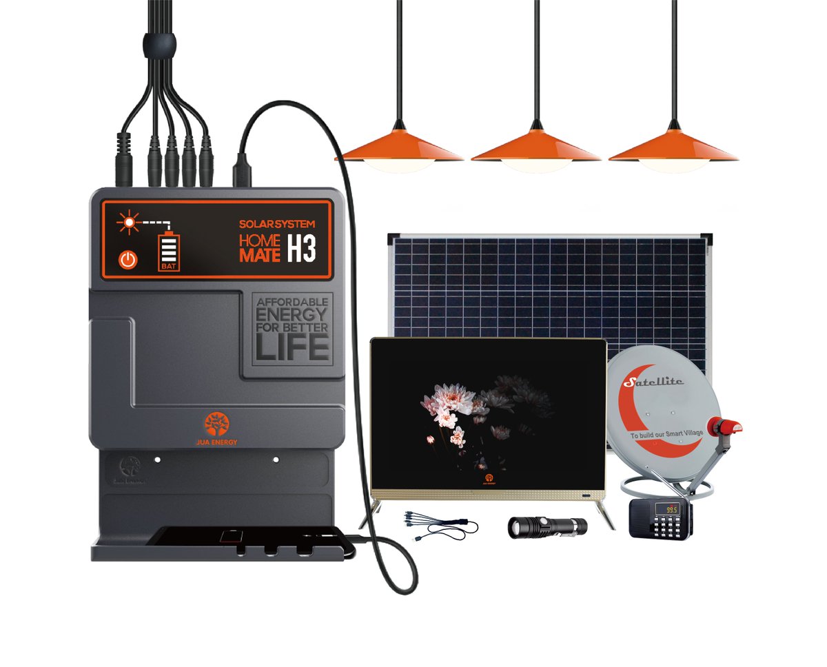 JuaEnergy's tweet photo. Enjoy lighting, DC TV, torch and radio with H3-76. Different combinations under H3 series, PAYGO version also available. https://t.co/Vn97mm1vWS