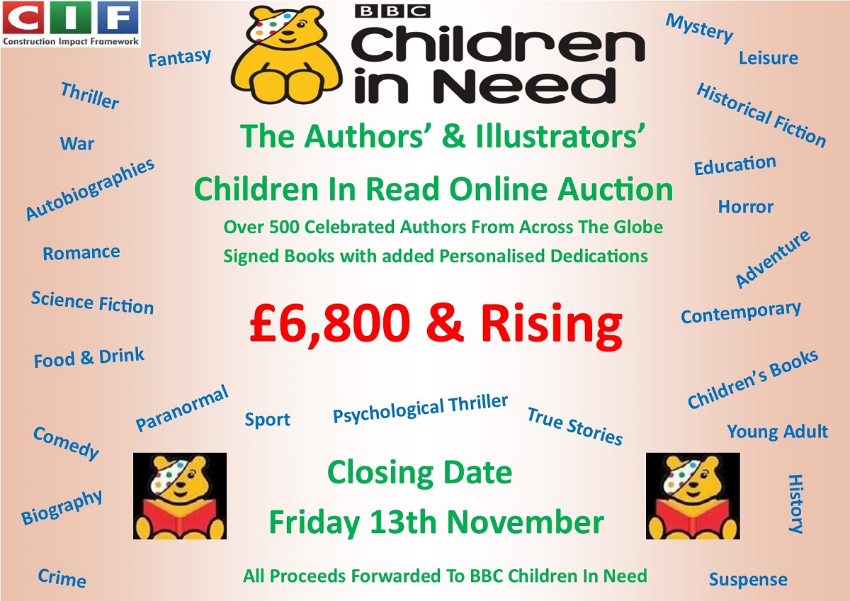 ChildrenInRead's tweet photo. The Authors' & Illustrators' Auction has passed £6,800!
Congrats to all authors' and illustrators' taking part & thank you to all the bidders for your generosity
The site now has over 550 lots, check it out below
👇
Website: https://t.co/enF35nHuEW
All Proceeds Go To
@BBCCiN https://t.co/yjO5XamUDc