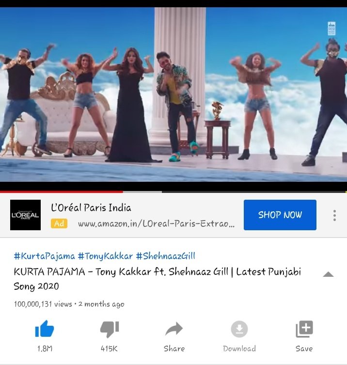 Yes yes yes.... #KurtaPajamaHits100M Let us live our journey to 100 M again 