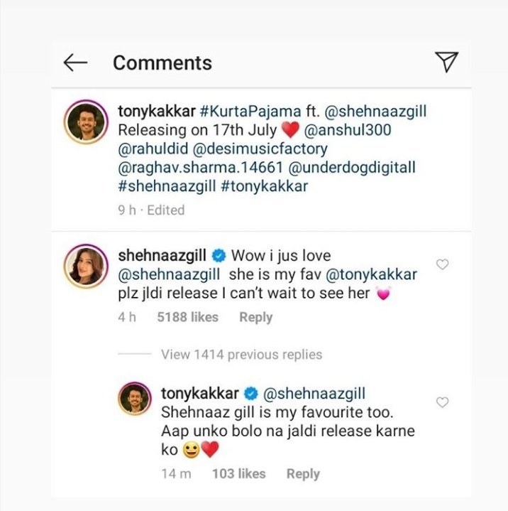 10th July it was  Tony hyping Sana is the best Also Sana promoting self love..Shehnaaz Gill sabki fav hai