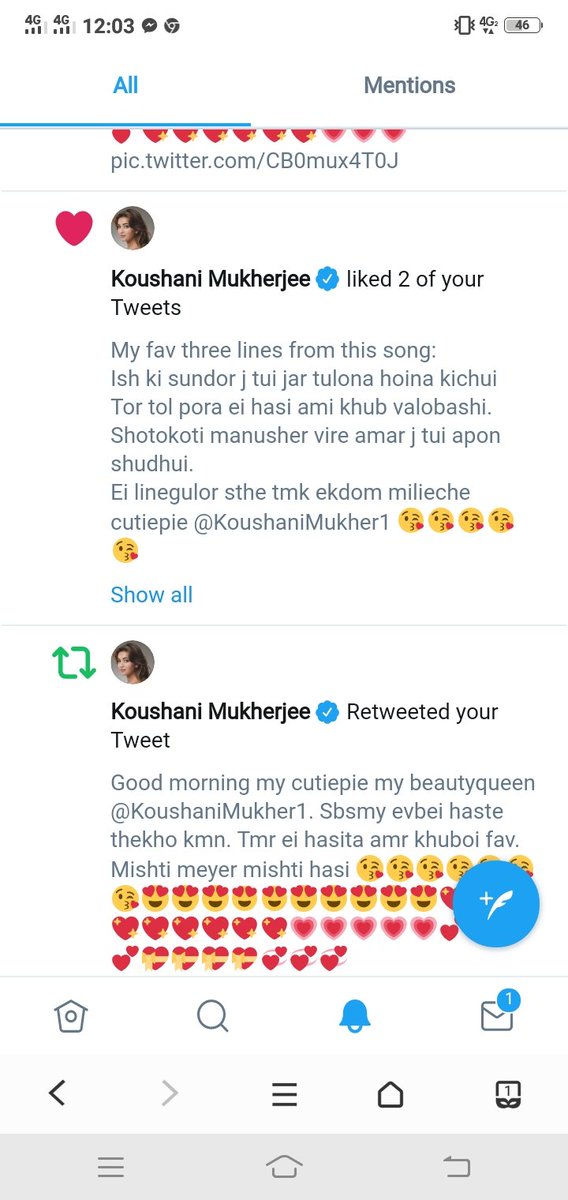 DevSid8's tweet photo. 21 n 22 September came with lots of happiness. My cutiepie @KoushaniMukher1 gave me so many surprises! Thanku so much love. Tmi amar panchta tweet like krecho r ekta tweet retweet krecho😘😘😘😘. https://t.co/cZ1CLXPbkp