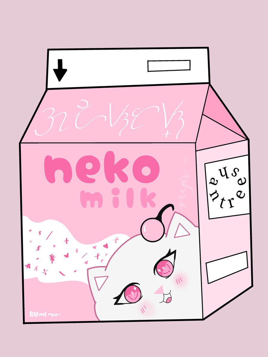 I present u NEKO MILK!!! 

ps. an old art piece bc im lazy to draw xaxaxaxa

#artph 