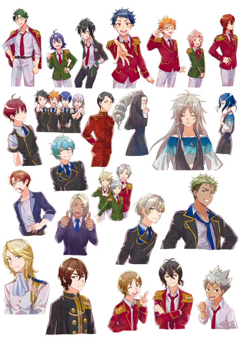 第4回に引き続きキービジュ絵使っていただけて嬉しかったです～!めちゃくちゃ頑張って描いたので、これで今度こそこの絵もお役目終了だな…と思うと感慨深かった…?✨ キャラごとにデータ分けて描いて、衣装差分と、さらに脱衣(正装)できるようになっていました
#華京院文化祭 