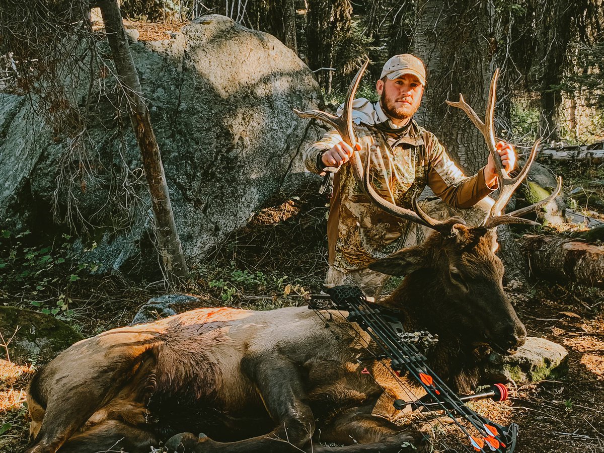 P_D_Q_4life's tweet photo. S/O to @CSpangler68  for getting this guy fired up enough for me to get a shot. First tag I’ve filled in 4 years of hunting and with my bow to boot. https://t.co/VPoVE2VPj8