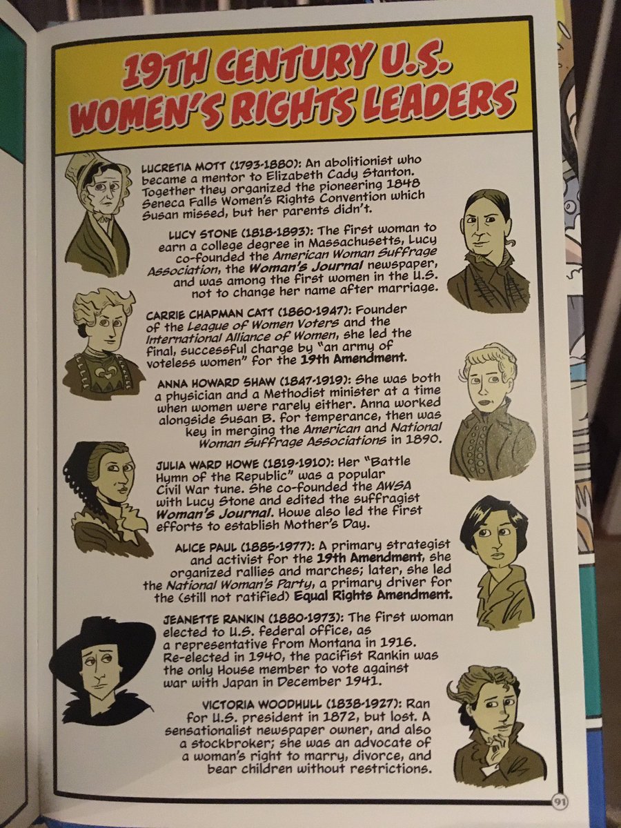 <a href="/PortablePress/">Portable Press</a>’s Show Me History #GraphicNovel series is great! Really loved reading &amp; learning about #SusanBAnthony &amp; her fight for #equality. Tremendous detail &amp; historical context. Definitely recommend! #sschat #teachingwithcomics #historyteacher #educomics #WomensRights
