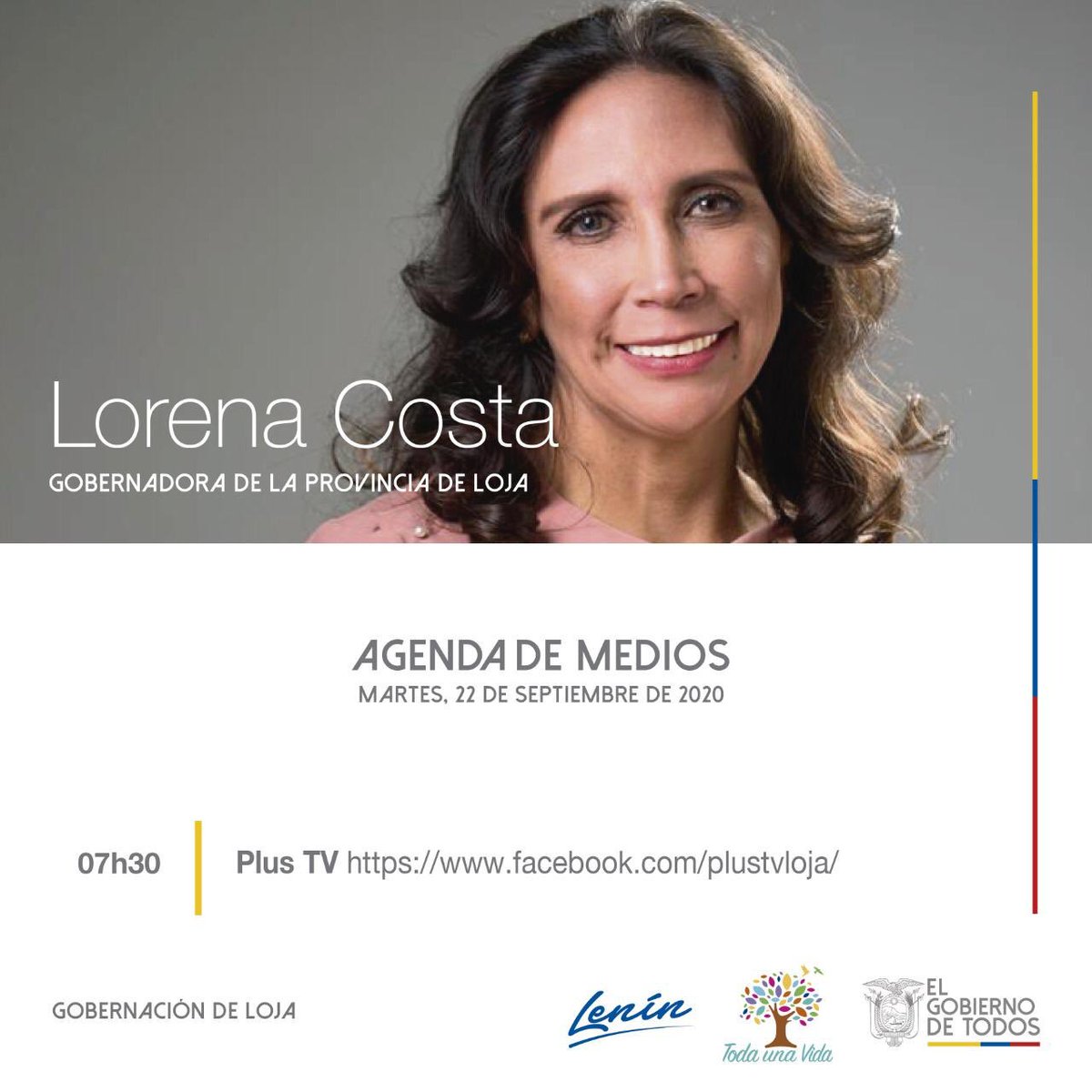 #LaGoberEnMedios📺💻  Gobernadora de la provincia, <a href="/lorecostaj/">Lorena Costa</a>, el día de mañana dialogará con Plustv temas de coyuntura Nacional y Local 👇