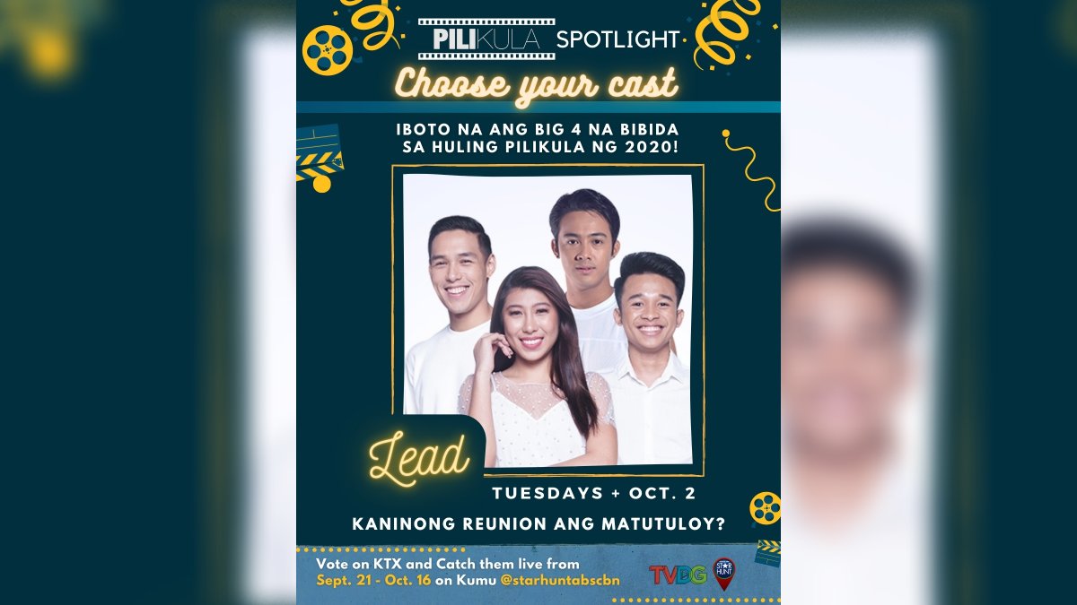 Matagal-tagal na rin natin silang hindi nakitang nagkakasama-sama! Exclusive sa PILIkula Spotlight mamayang 4PM, Make way for Team LEAD! Gusto mo ba silang bumida sa huling Pilikula ng taon?  Bumoto na sa KUMU at ktx.ph! See you at the Big Reunion!
