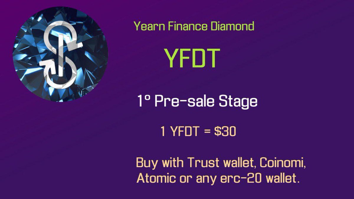 YFDTToken's tweet photo. Our token pre-order is in progress. Thanks, guys, for making it a success!  #DeFi

000/1500 # have already been sold.yfdiamond

Telegram link -https: //t.me/yfdiamond

The pre-sale start date 09/22/2020 in a few hours will be open to the public https://t.co/DBe2l7vBlG