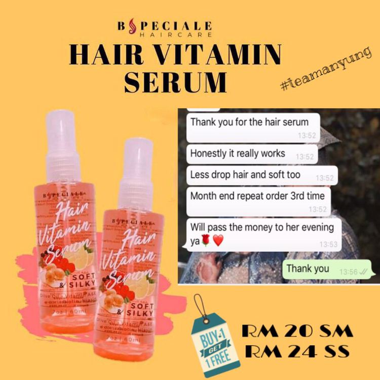 Minieng2's tweet image. Rambut kelemumur
Kepala gatal
Rambut gugur
Bspeciale hair Vitamin serum dpt mengatasi mslh anda 😊 buy 1 free 1 

WASSAP.MY/60198256707/se…