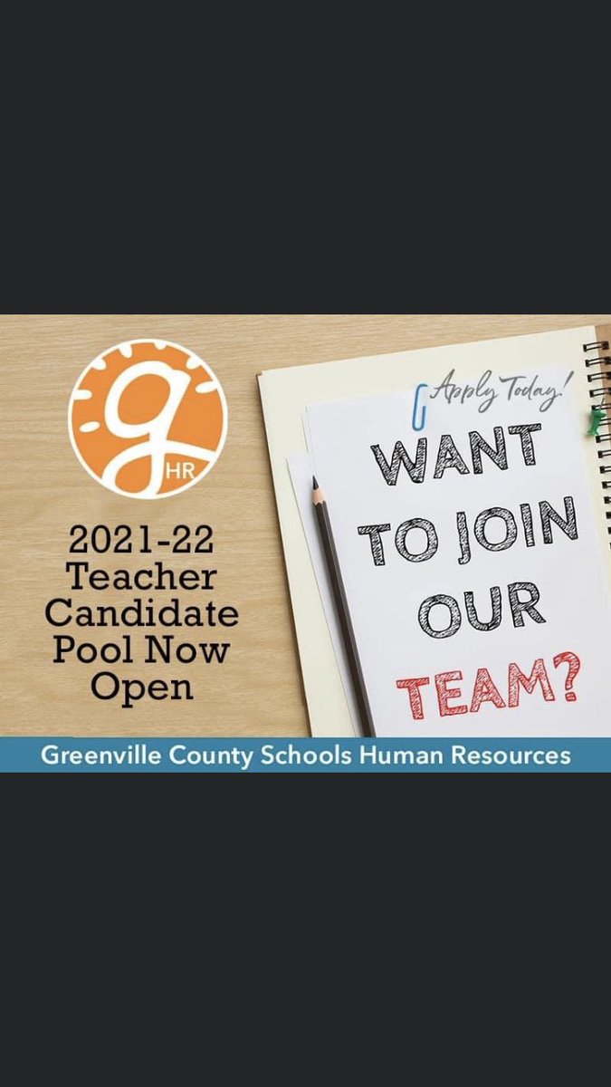 🌞 GCS is looking for passionate teacher candidates interested in applying for the 2021-2022 school year. Create your teacher candidate profile and apply directly to the Teacher Candidate Pool, Job Id: #9120. This teacher pool is for all content areas.