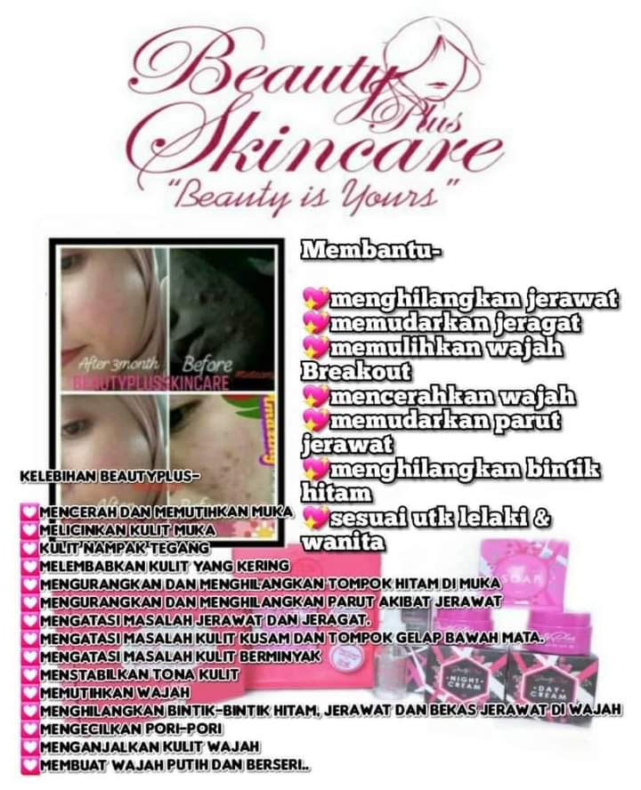 Minieng2's tweet image. Beauty Plus Skincare
Berminat nak try blh wasap saya

WASSAP.MY/60198256707/bps