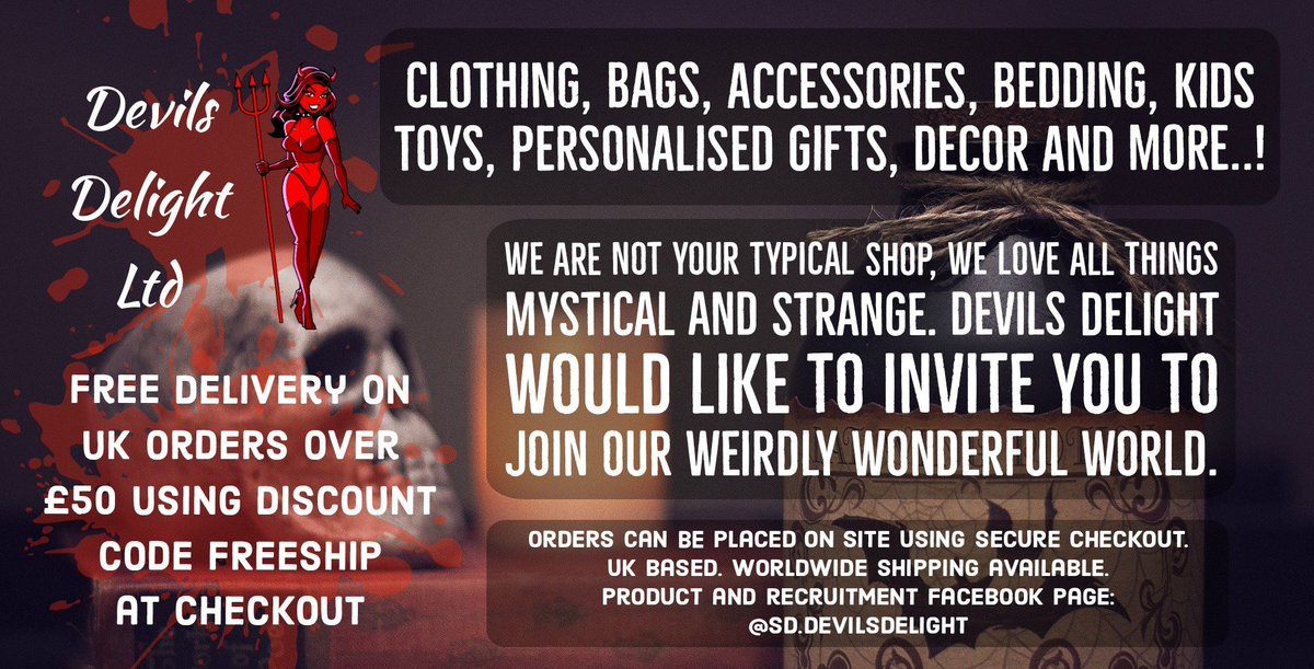 SDdevilsdelight's tweet photo. @krysiescauldron thank you for the follow, I will be doing give aways once followers have built up a bit so keep an eye on my tweets 🖤

For now head over to my FB group where I do a weekly Top Contributor Give Away and more 😊

https://t.co/UdrQklslhH https://t.co/Sctkx6Y4xD