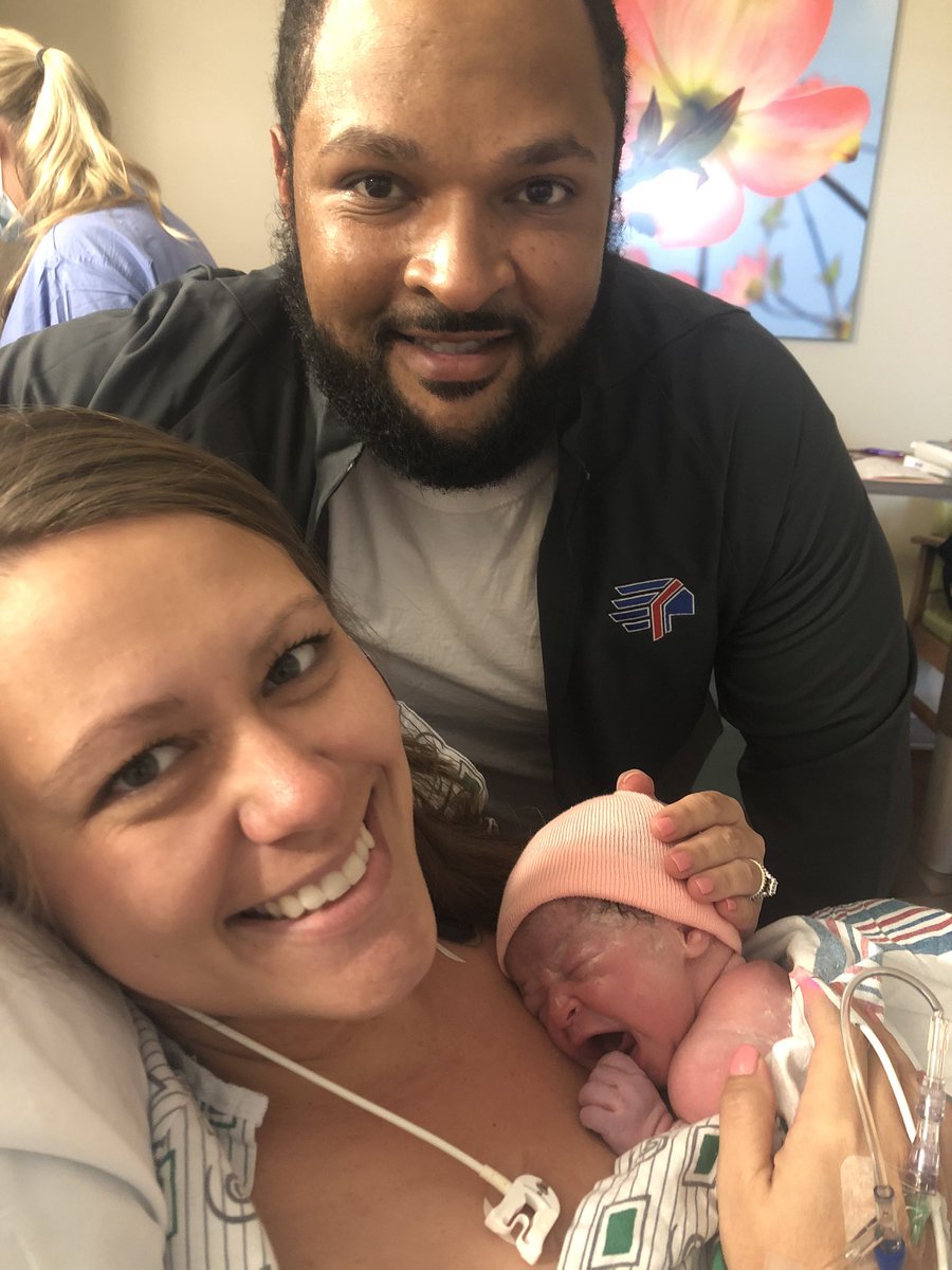 BDRoberts20's tweet photo. SHE’S hereeeeee! Welcome to this crazy world, Kamille LaShea https://t.co/vc0dalOH6M