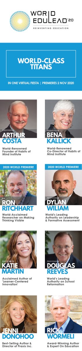 INTASE_SG's tweet image. 🌈 Good News! Virtual World EduLead, 9 World-Class Speakers at 1 Super Price - mailchi.mp/977b60e61d72/s…