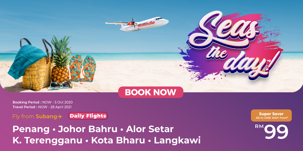 Malindo Air On Twitter Seas The Day And Go On Holiday With Malindo Air Enjoy Low Fares Starting At Rm89 And Fly From Subang Skypark Or Klia Learn More About It At