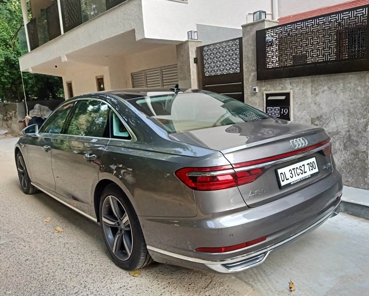 My ride or should I say mobile office for the day has arrived! #audi #audia8l