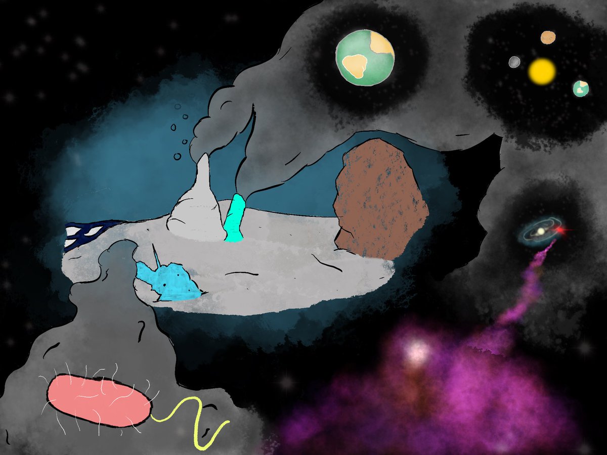 jordanfeigin's tweet photo. These are the 1st two drawings in my series inspired by the Fermi Paradox

https://t.co/MPb47X1Ckj

L) Fermi: Another Spark 
R) Fermi 2: Arrival https://t.co/LsGO9K7NSd