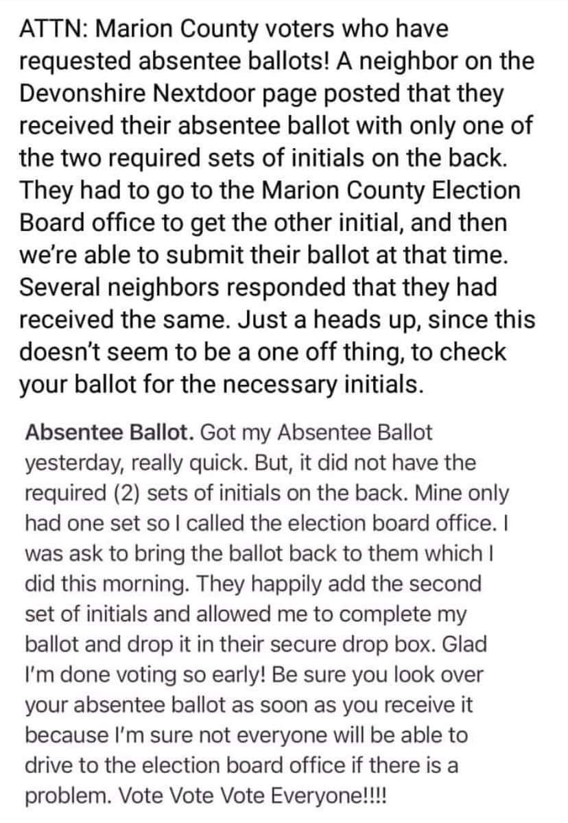 ATTN MARION CTY VOTERS!
