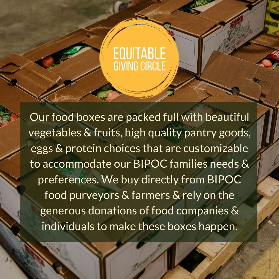 equitablegiving's tweet image. Right now we are feeding 450 #BIPOC families PER WEEK! Remember: money + people = Power! Let's keep redistributing resources &amp;amp; #practicegiving freely. How can YOU support #EquitableGiving Circle today? #RadicalCommunityGiving #PortlandOregon #BIPOCfarmers #CommunitySupported